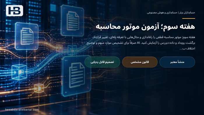 تصویر تحلیلی درباره هفته سوم؛ آزمون موتور محاسبه در برنامه اجرای آزمایشی چهار هفته‌ای