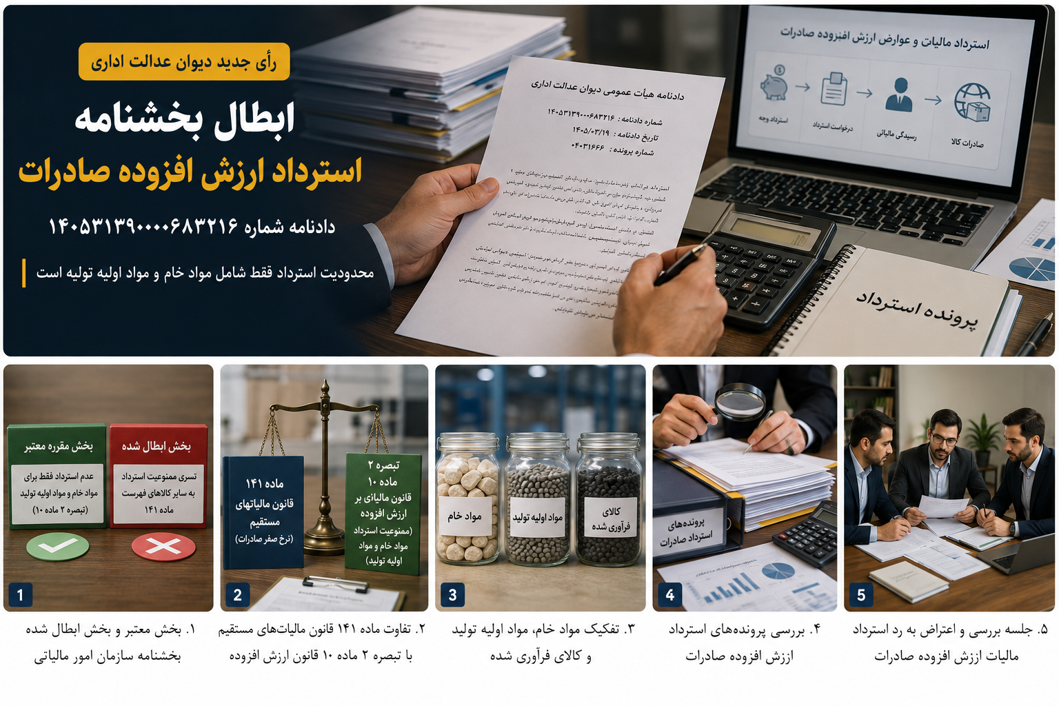 ابطال بخشنامه استرداد ارزش افزوده صادرات؛ بررسی دادنامه شماره ۱۴۰۵۳۱۳۹۰۰۰۰۶۸۳۲۱۶