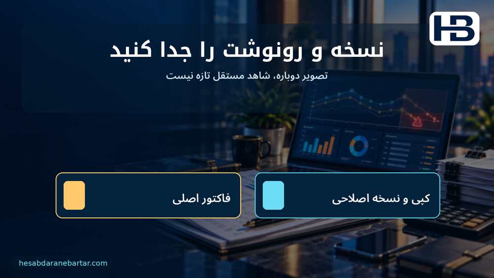 نسخه و رونوشت را جدا کنید؛ تصویر دوباره، شاهد مستقل تازه نیست