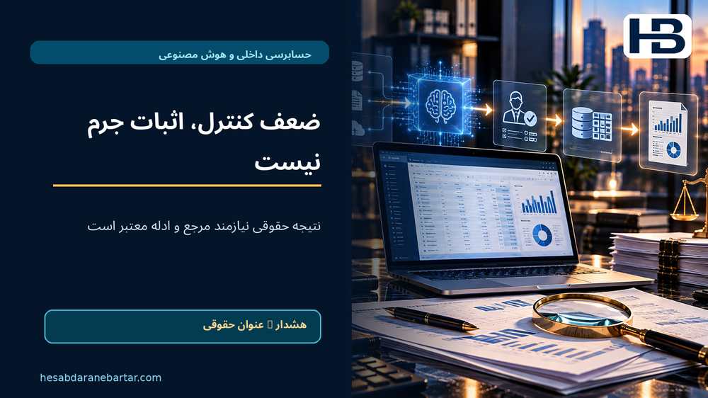 ضعف کنترل، اثبات جرم نیست؛ نتیجه حقوقی نیازمند مرجع و ادله معتبر است