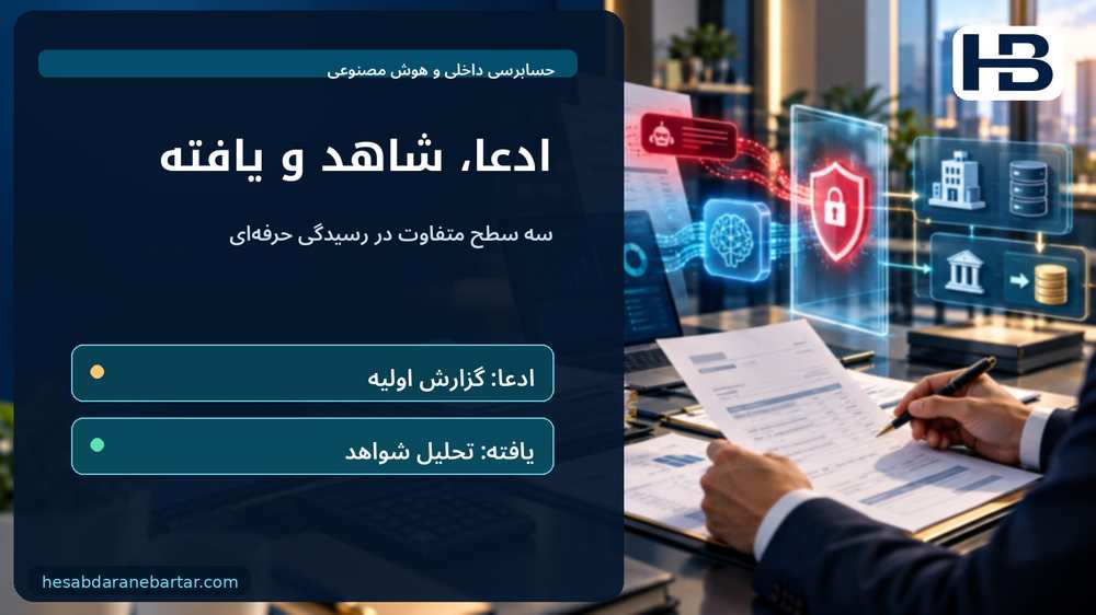 ادعا، شاهد و یافته؛ سه سطح متفاوت در رسیدگی حرفه‌ای