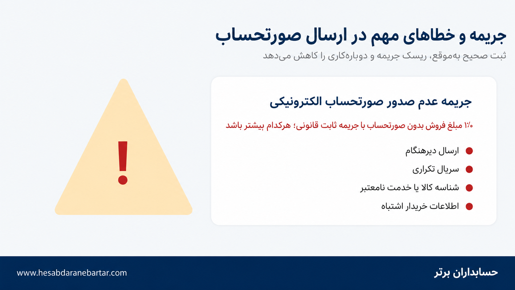 جریمه عدم صدور صورتحساب الکترونیکی