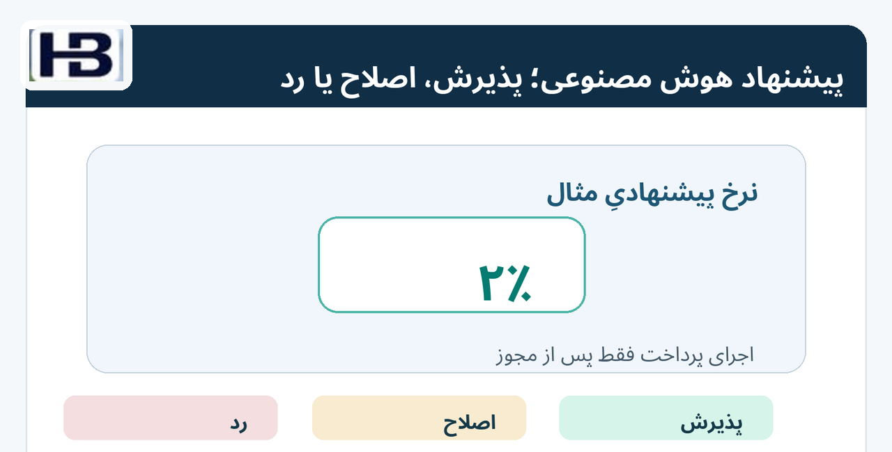 تخفیف پویا با اختیار کاربر؛ پیشنهاد هوشمند و پذیرش یا اصلاح توسط کاربر