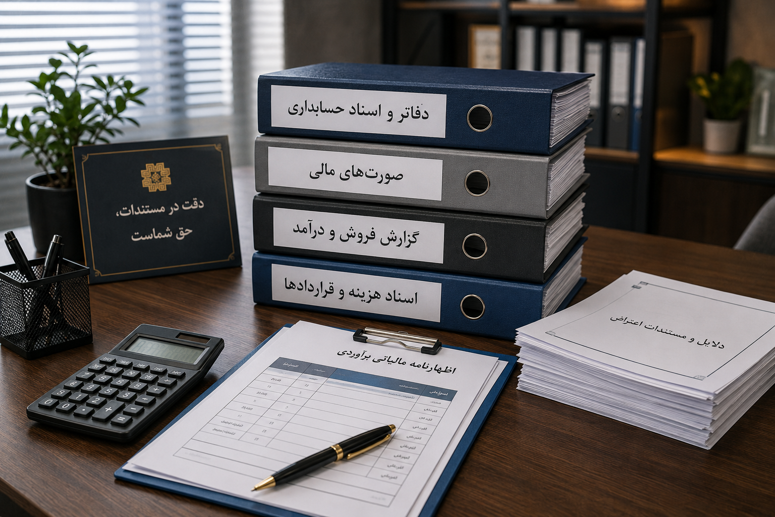 چه مدارکی برای اعتراض به برگ تشخیص برآوردی لازم است؟