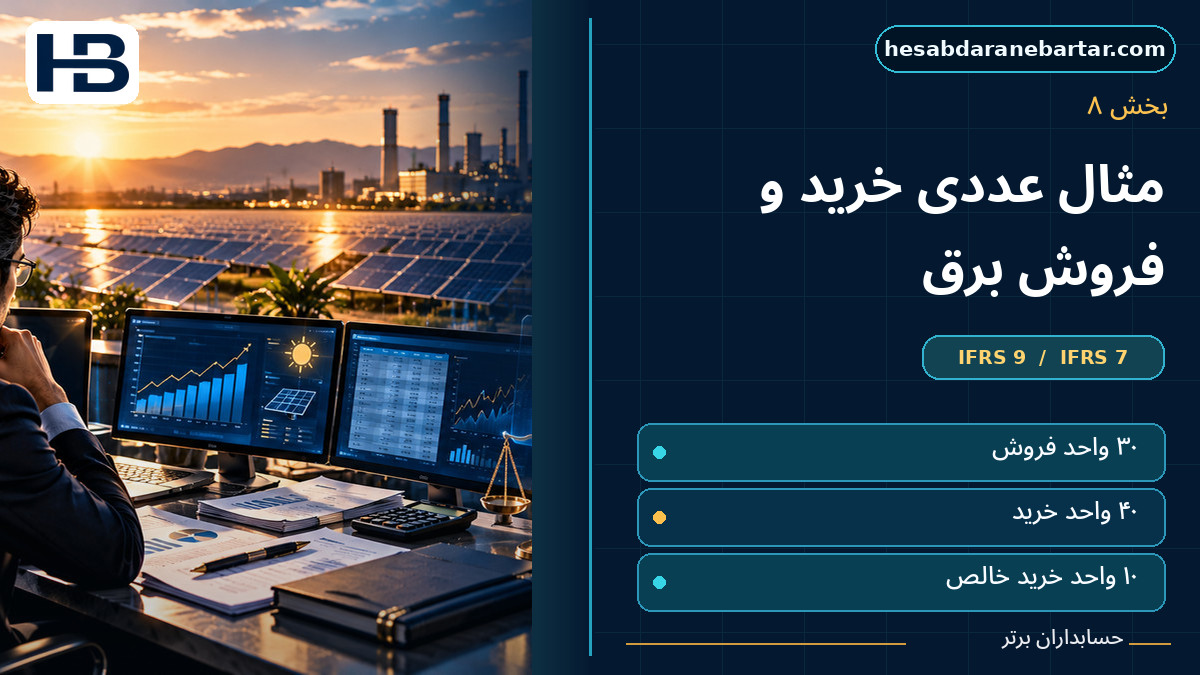مثال عددی: کارخانه و نیروگاه خورشیدی؛ تصویر فارسی حسابداران برتر