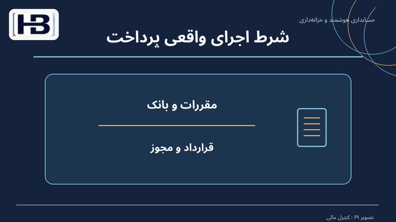 شرط اجرای واقعی پرداخت؛ مقررات و بانک و قرارداد و مجوز
