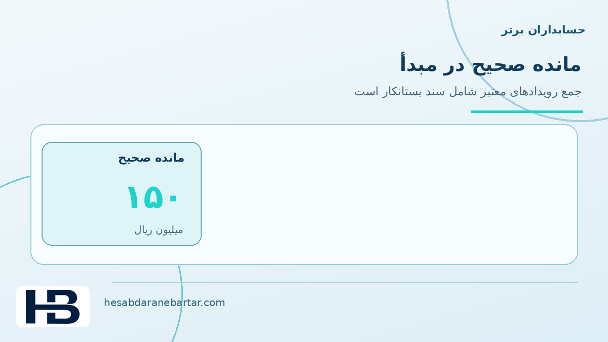 تصویر مفهومی مانده معتبر مطالبات در مبدأ در کنترل کاملبودن داده اتصال ERP