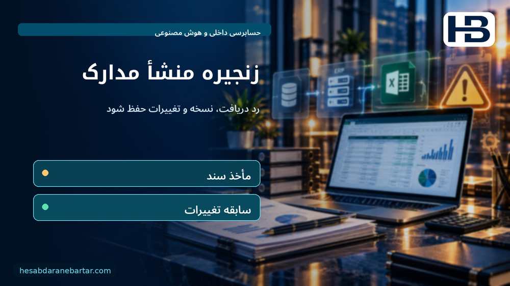 زنجیره منشأ مدارک؛ رد دریافت، نسخه و تغییرات حفظ شود