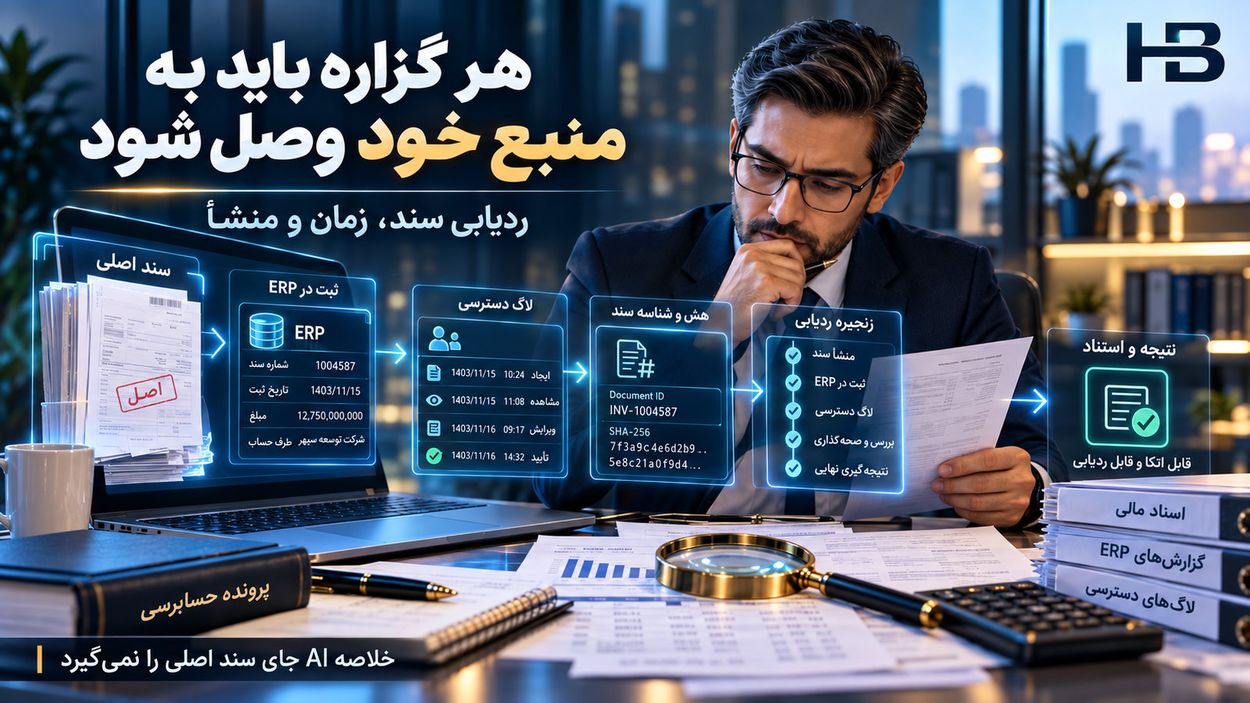 ردیابی مدارک و زمان رخدادها در پرونده حسابرسی