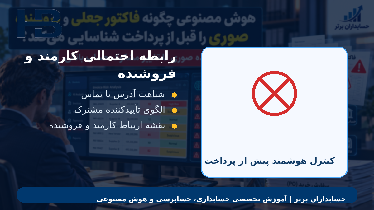 رابطه احتمالی کارمند و فروشنده