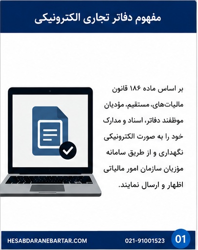 تمدید دفاتر تجاری الکترونیکی ۱۴۰۵ و گواهی ماده ۱۸۶ تا ۳۱ شهریور