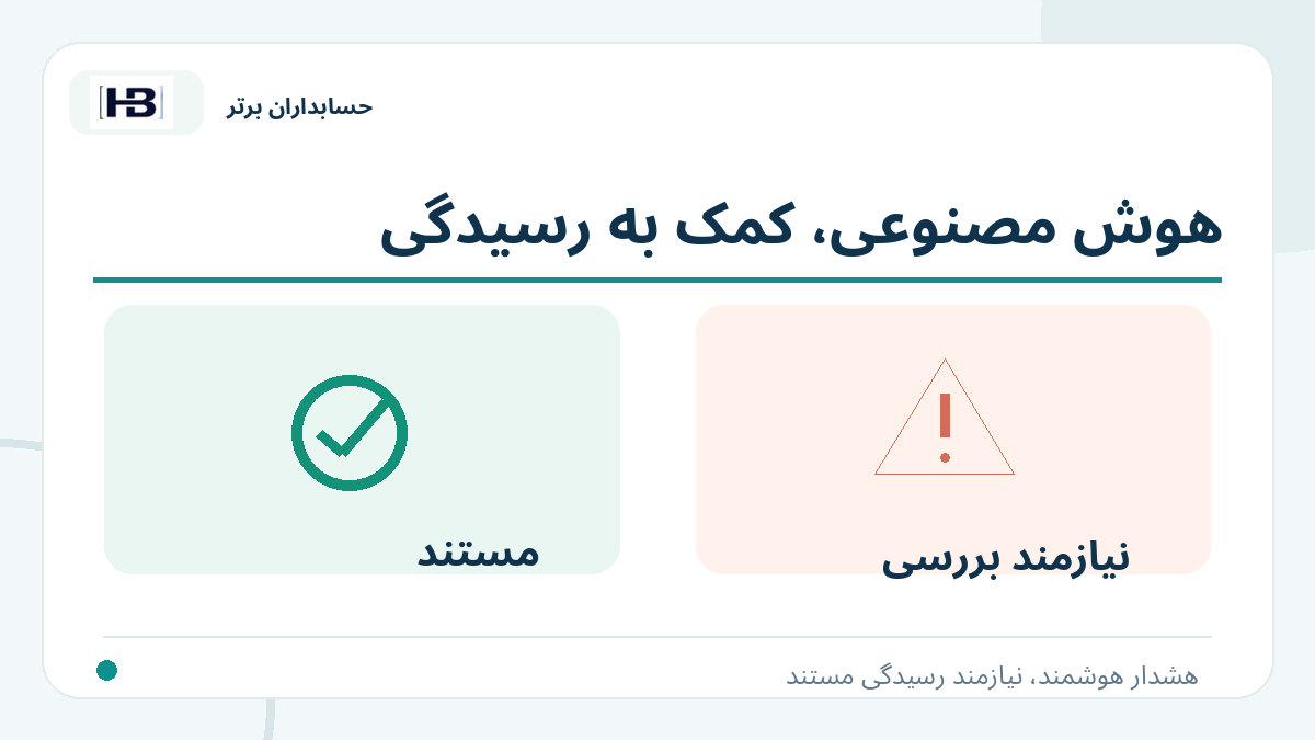 هوش مصنوعی، کمک به رسیدگی؛ تصویر توضیحی کنترل فاکتور و حساب‌های پرداختنی