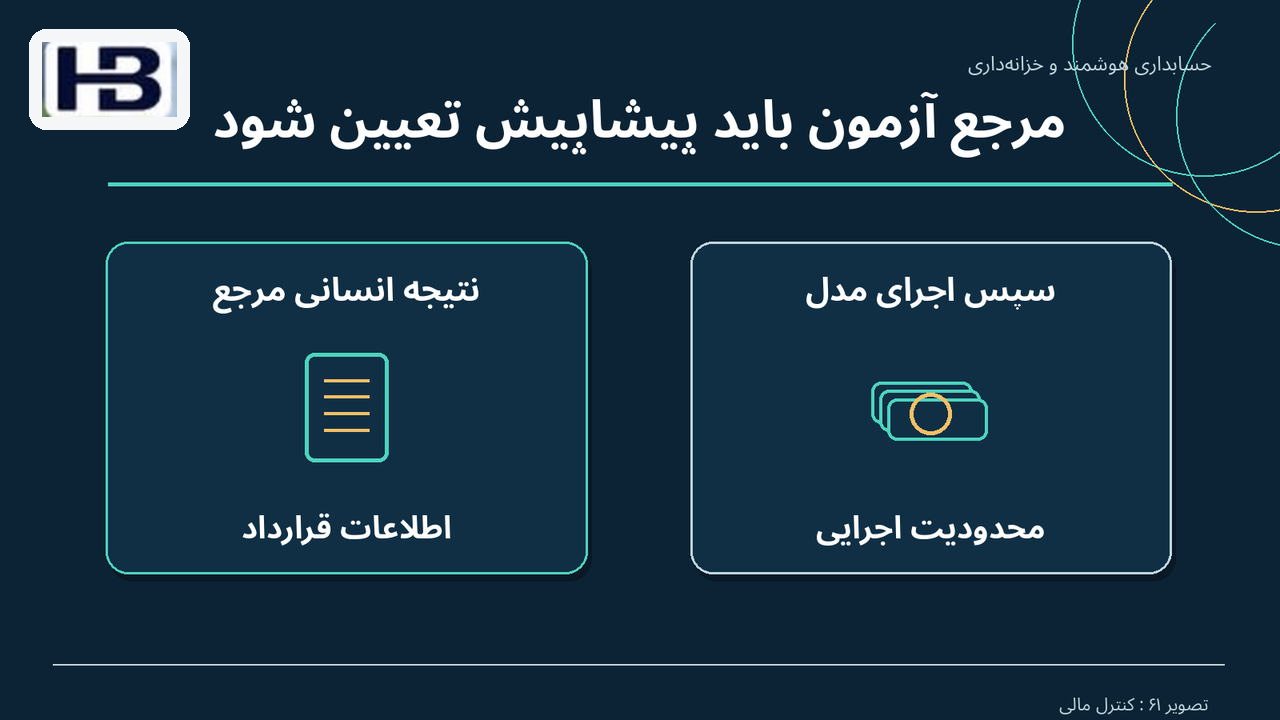 مرجع آزمون باید پیشاپیش تعیین شود؛ نتیجه انسانی مرجع و سپس اجرای مدل