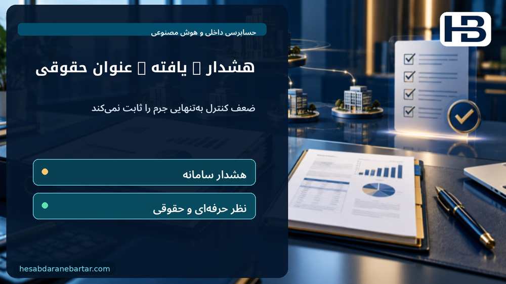 هشدار ≠ یافته ≠ عنوان حقوقی؛ ضعف کنترل به‌تنهایی جرم را ثابت نمی‌کند