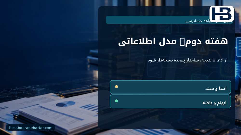 هفته دوم: مدل اطلاعاتی؛ از ادعا تا نتیجه، ساختار پرونده نسخه‌دار شود