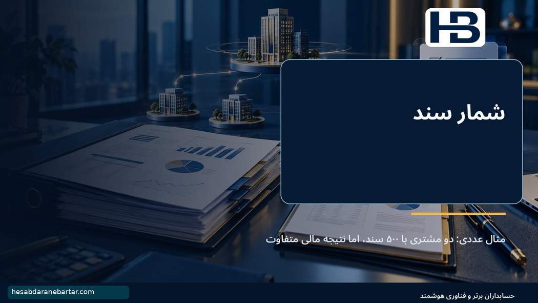 شمار سند؛ معیار ناکافی قیمت؛ مثال عددی: دو مشتری با ۵۰۰ سند، اما نتیجه مالی متفاوت