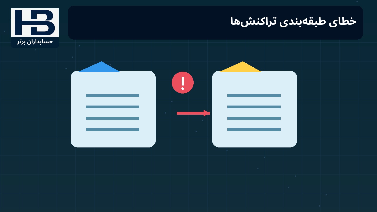 خطای طبقه‌بندی تراکنش‌ها