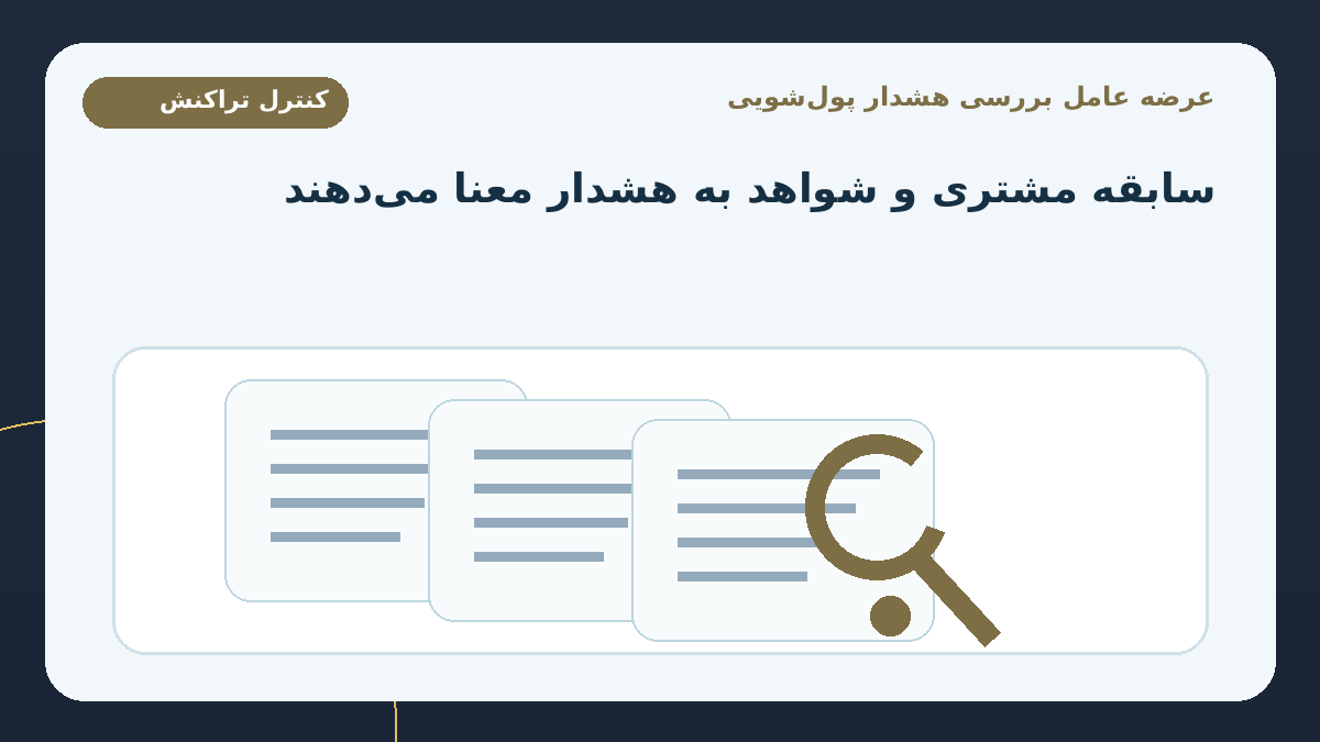 مبنای خبر: عامل رسیدگی به هشدار AML وارد مرحله عرضه تجاری شد؛ به گفته سازنده