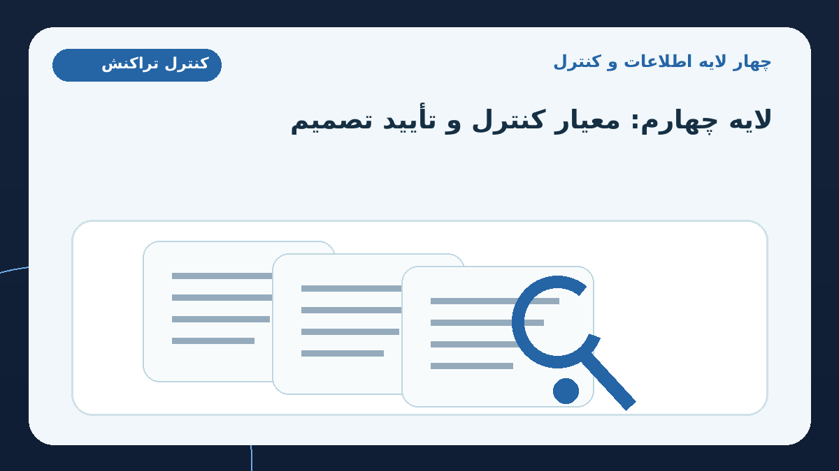 چهار لایه اطلاعاتی که باید کنار هم بررسی شوند؛ لایه چهارم